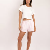 Women’s Pajama Set – Soft Short Sleeve Top & Shorts with Pockets