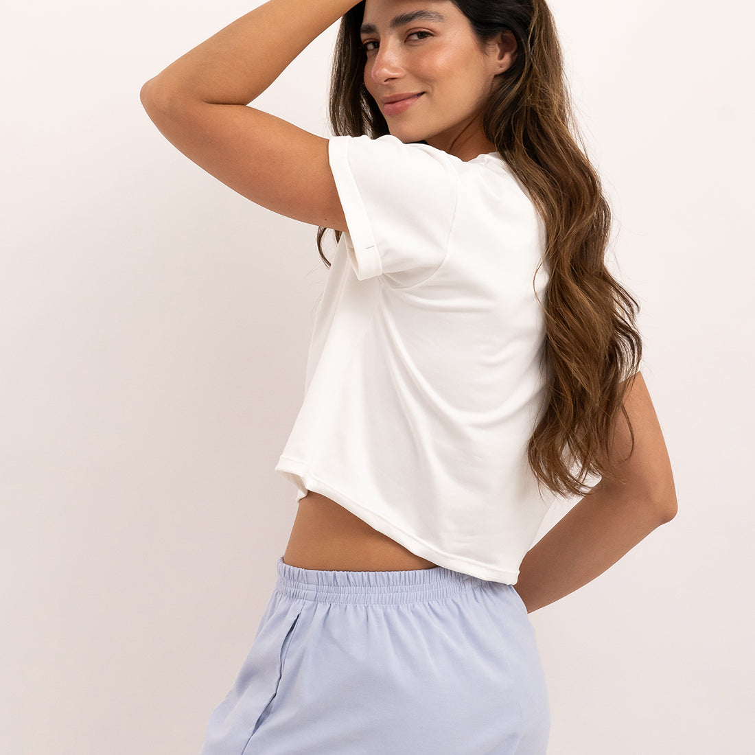 Women’s Pajama Set – Soft Short Sleeve Top & Shorts with Pockets