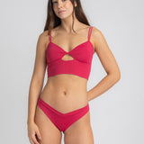 Soft Knit Crop Top with Front Detail