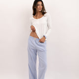 Women’s Pajama Set – Soft Long Sleeve Top & Pants, Cozy Pockets