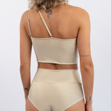 The Glow One-Shoulder Crop Top Inevitable