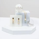 Mini Solitaire Agate Earrings Collection