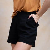 Luxe Linen-Blend Shorts