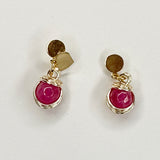 Mini Solitaire Agate Earrings Collection