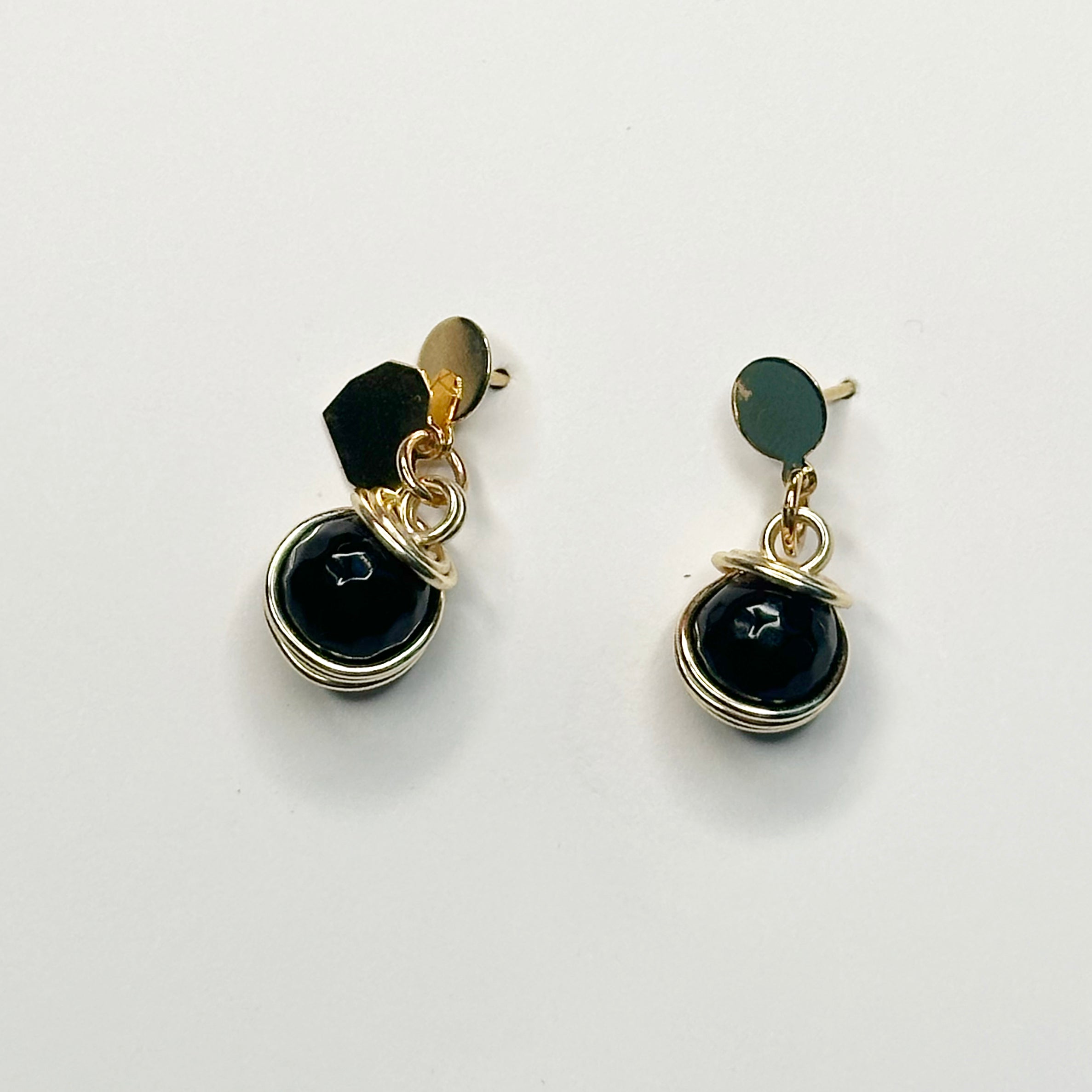 Mini Solitaire Agate Earrings Collection