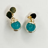 Mini Solitaire Agate Earrings Collection