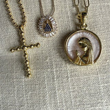 Virgin Pendant Necklace – Mother of Pearl