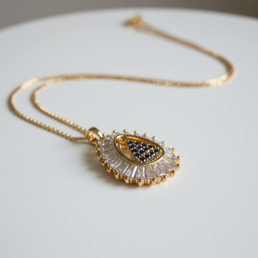 Virgen Niña Necklace – Gold Pendant