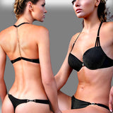 Thong golden black