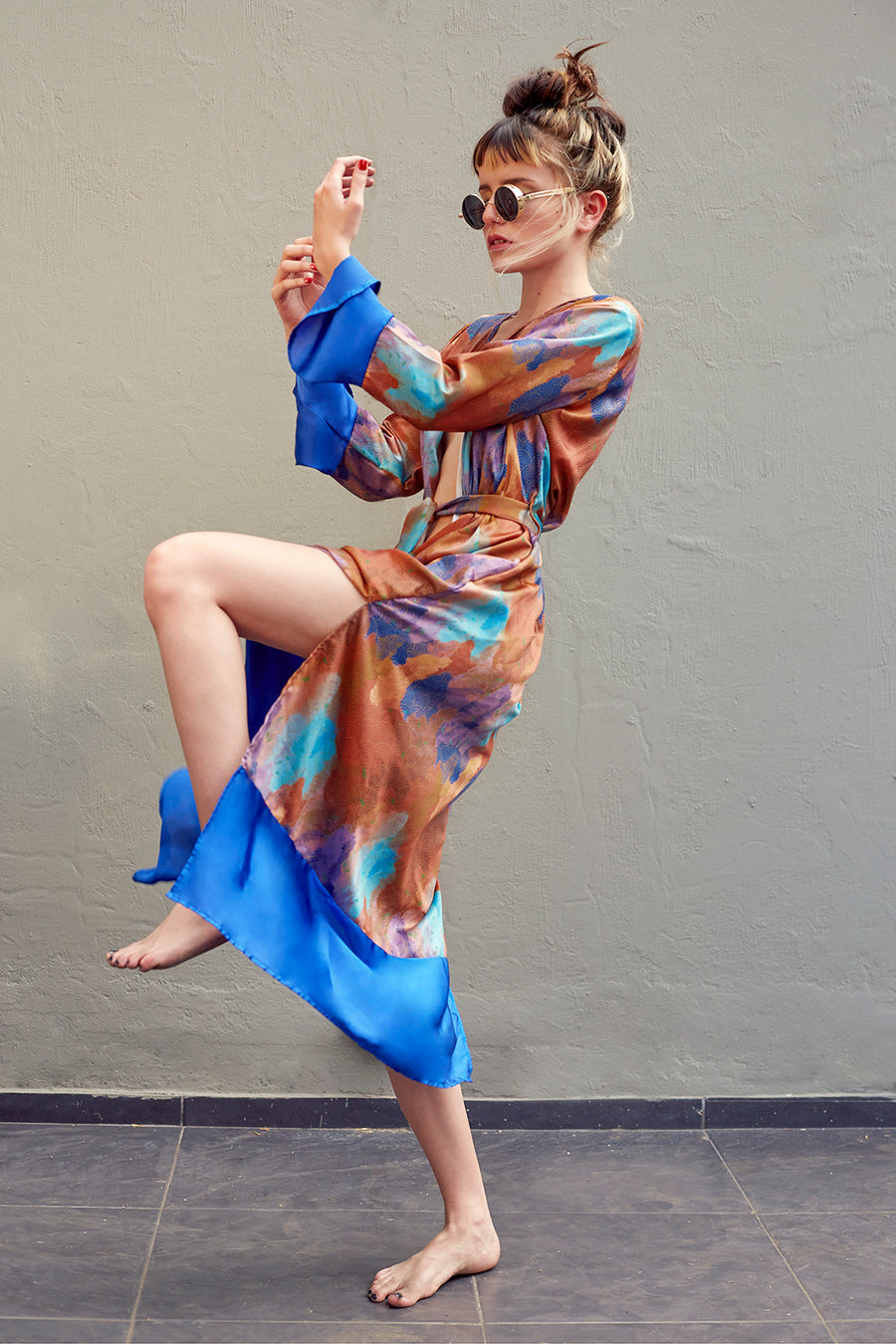 Eco-Friendly Belted Kimono
