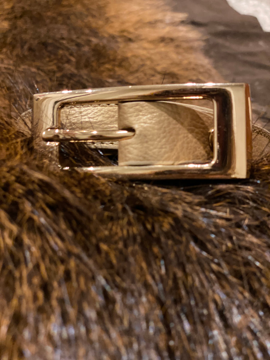 Adjustable leather belts