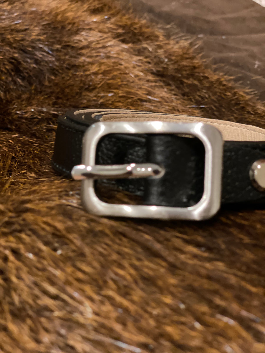 Adjustable leather belts